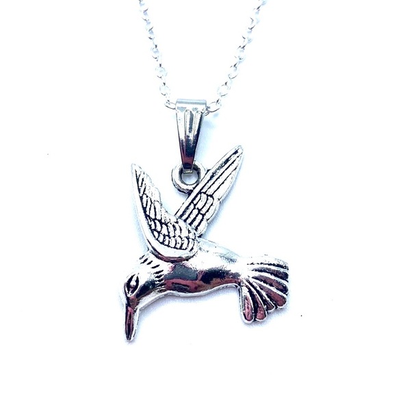 Hummingbird Necklace Bird Lover May Be Personalized - Picture 9 of 10